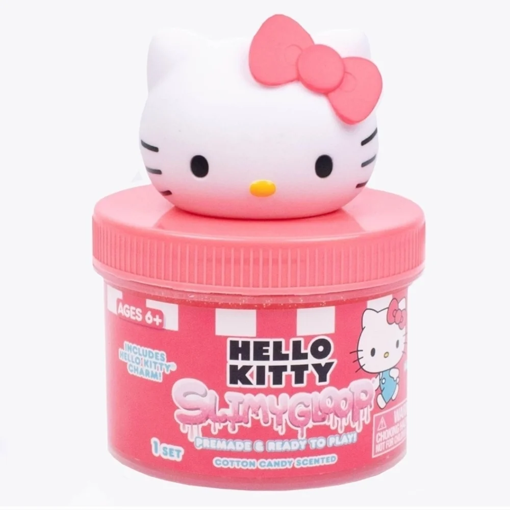 Vibrant Pink Glitter Slime with Gooey Texture
